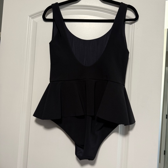 Chiara Boni Black Peplum Bikini Swimsuit One Piece Non Padded 42 US 6 Bikini - Picture 4 of 5